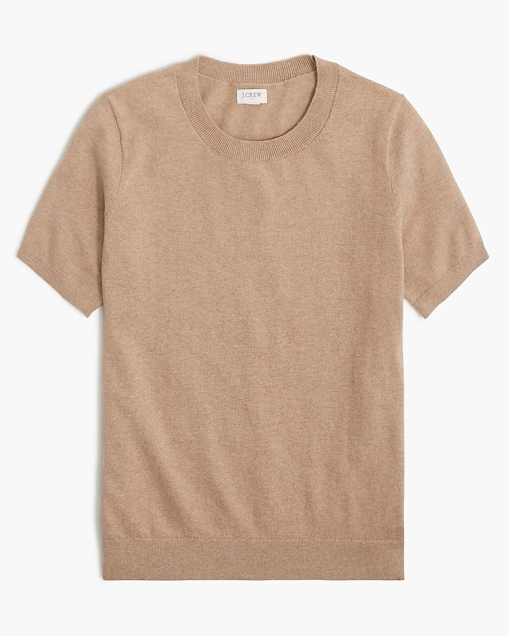 Short-sleeve cotton crewneck sweater | J.Crew Factory