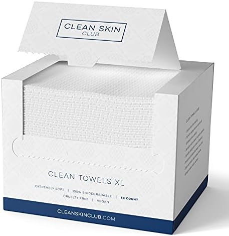 Clean Skin Club - Clean Towels XL | World's 1ST Biodegradable Face Towel | Disposable Makeup Removin | Amazon (US)