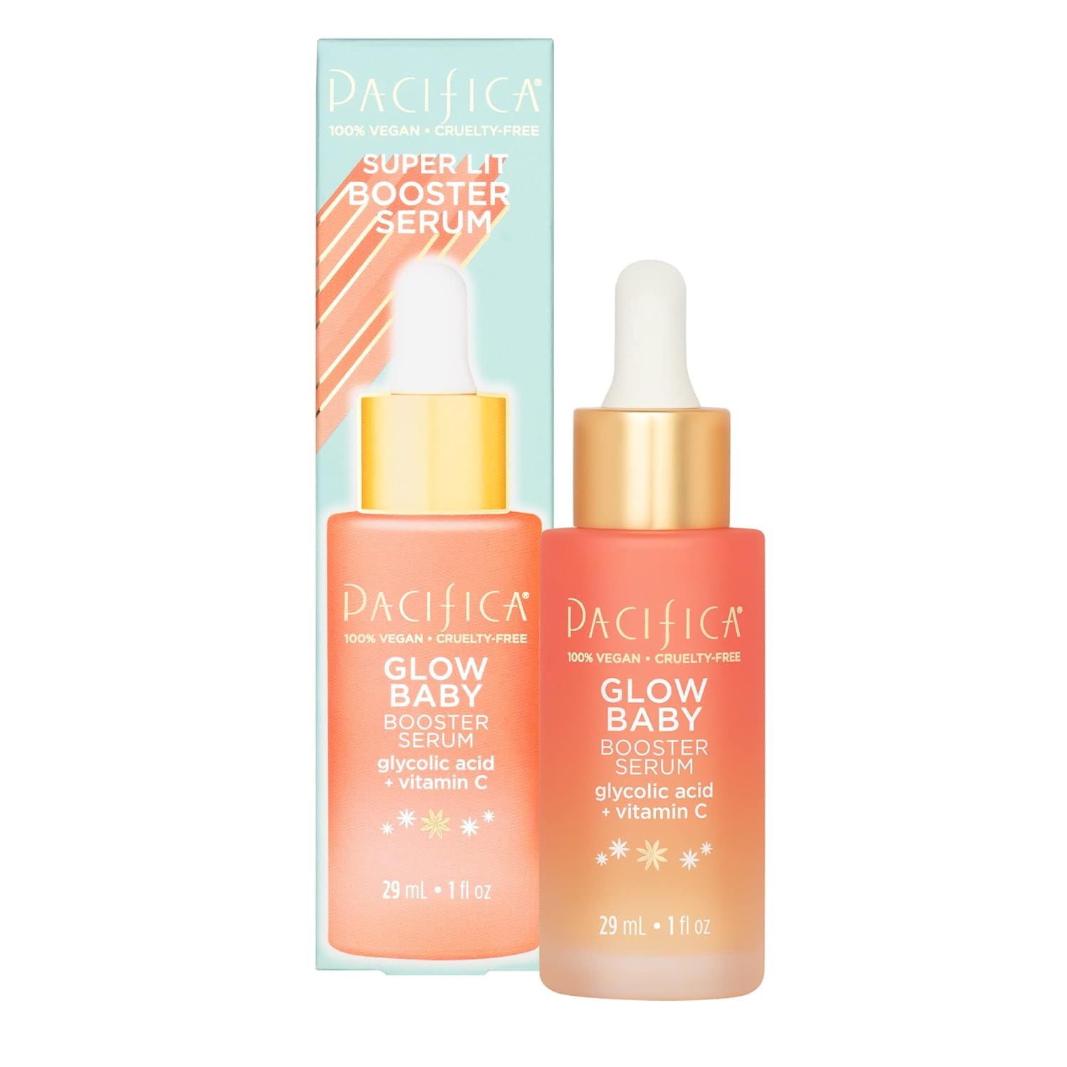 Pacifica Beauty, Glow Baby Booster Serum For Face, Vitamin C and Glycolic Acid, Brightens and Sup... | Amazon (US)