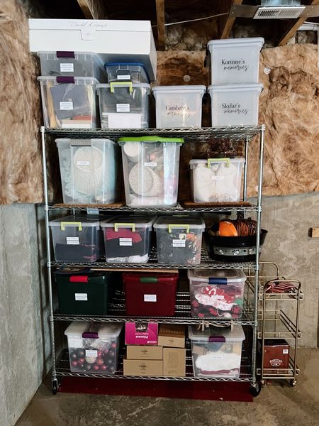 Basement Storage Organization #basement #organized #thesimplelife 

#LTKhome #LTKSeasonal #LTKfamily