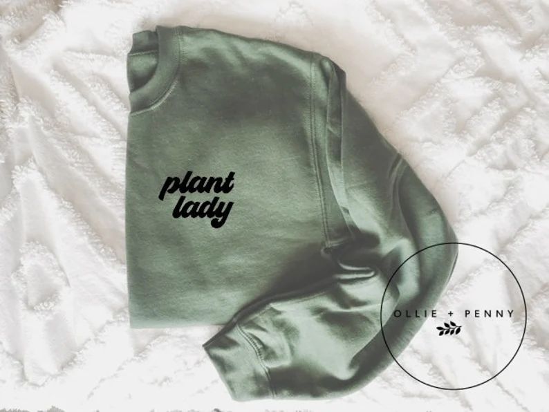 Plant Lady Sweatshirt // Plant Mom Sweatshirt , Plant Mom Gift, Fiddle Sweatshirt , Plant Mom Tee... | Etsy (US)