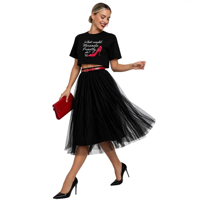 The Devil Wears Prada - What Would Miranda Do - Juniors Cropped Graphic T-shirt | Walmart (US)