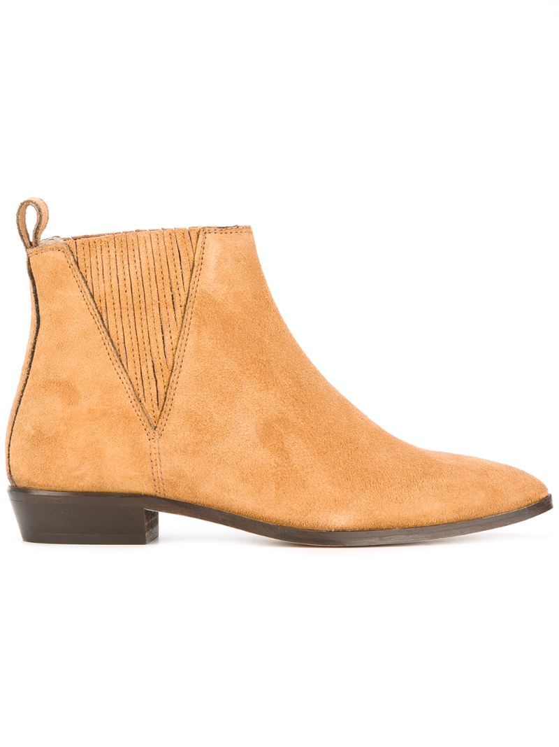 Diesel - Dannish ankle boots - women - Calf Leather/Leather/Suede - 37, Nude/Neutrals, Calf Leather/Leather/Suede | FarFetch US
