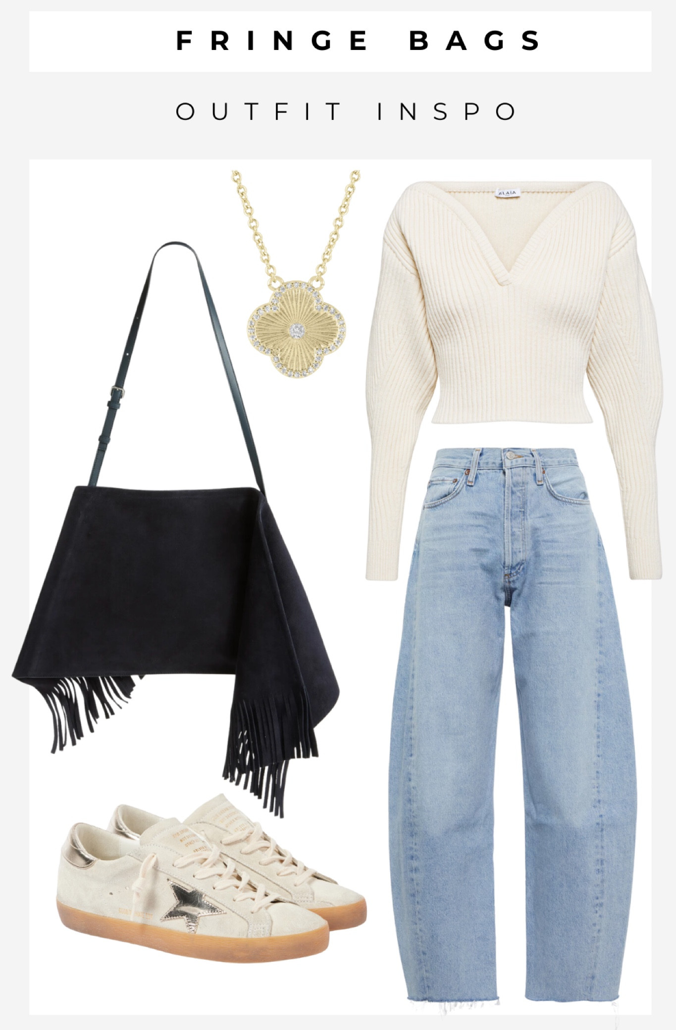 Casual everyday look featuring a black tassel bag for an on-trend moment. 

#LTKItBag #LTKSeasonal #LTKStyleTip