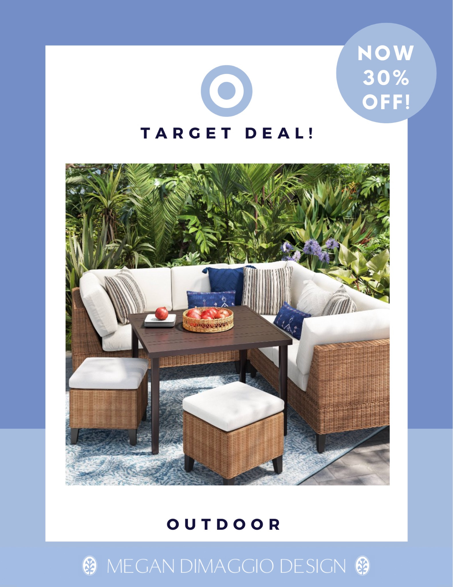 And this Pottery Barn inspired outdoor sectional dining set is now 30% off making it a great deal for this combo!! ☀️👏🏻👏🏻👏🏻

#LTKhome #LTKsalealert #LTKSeasonal