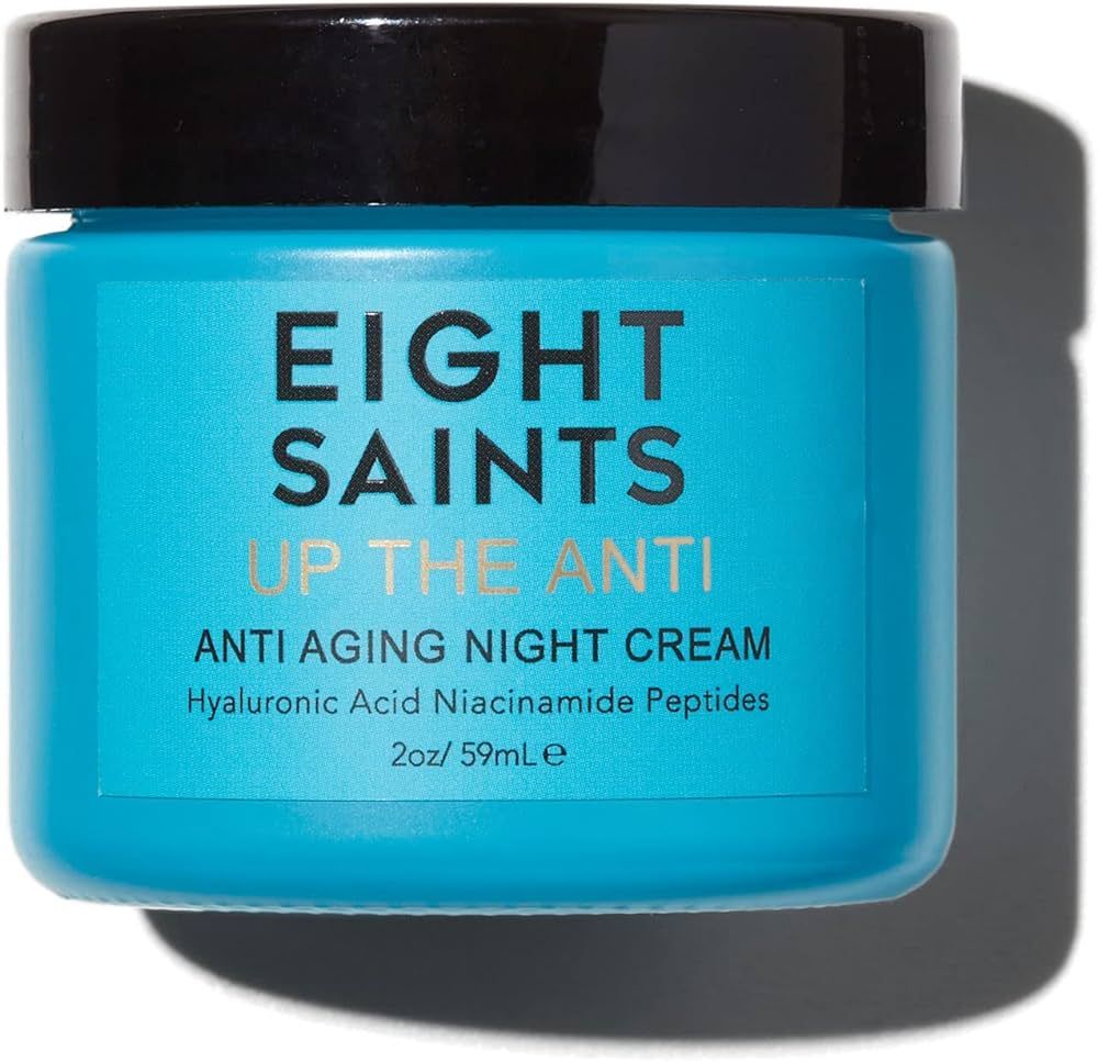 Eight Saints Up the Anti Night Cream Face Moisturizer to Reduce Fine Lines and Wrinkles, Natural and | Amazon (US)