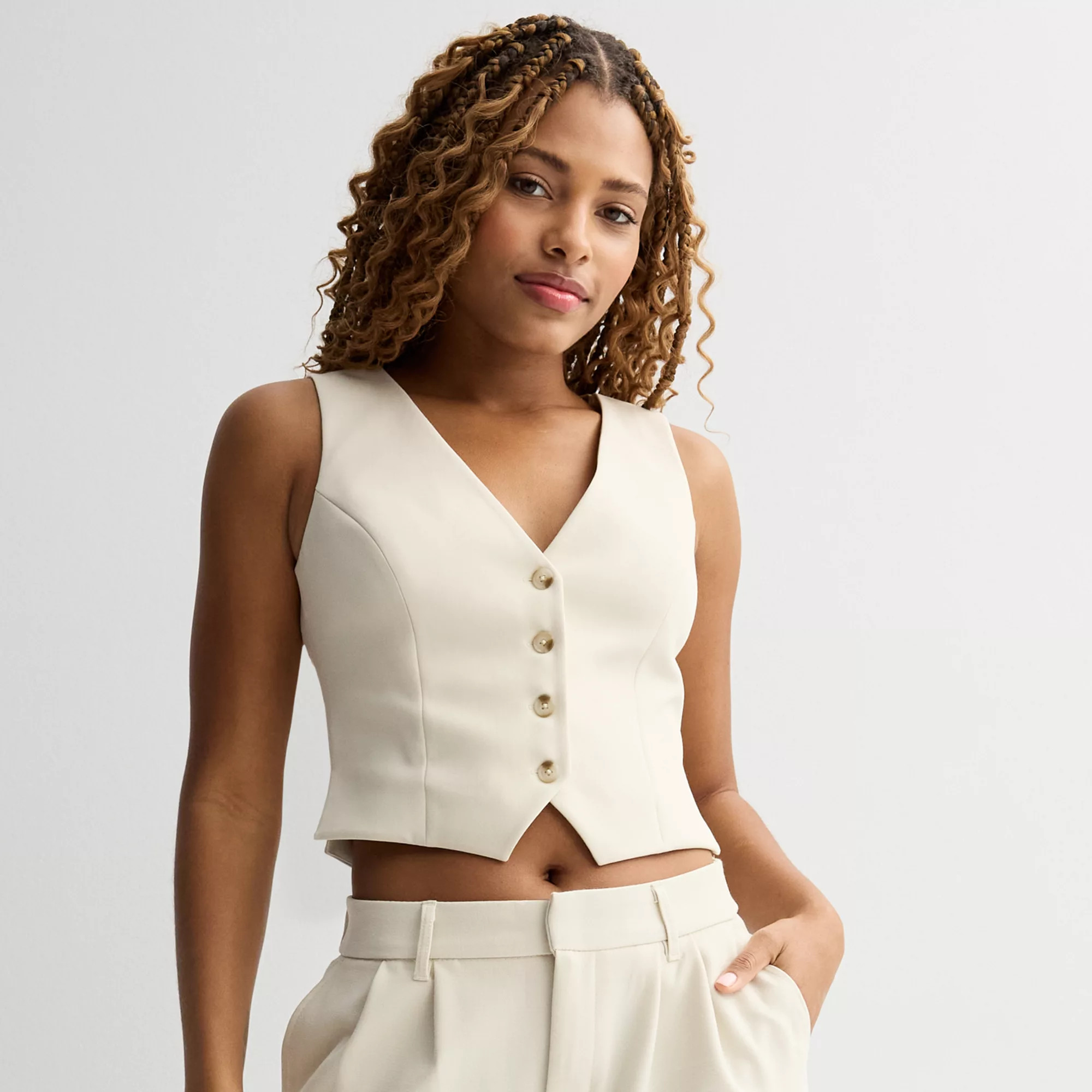 Juniors' SO® Boxy Sleeveless Vest | Kohl's