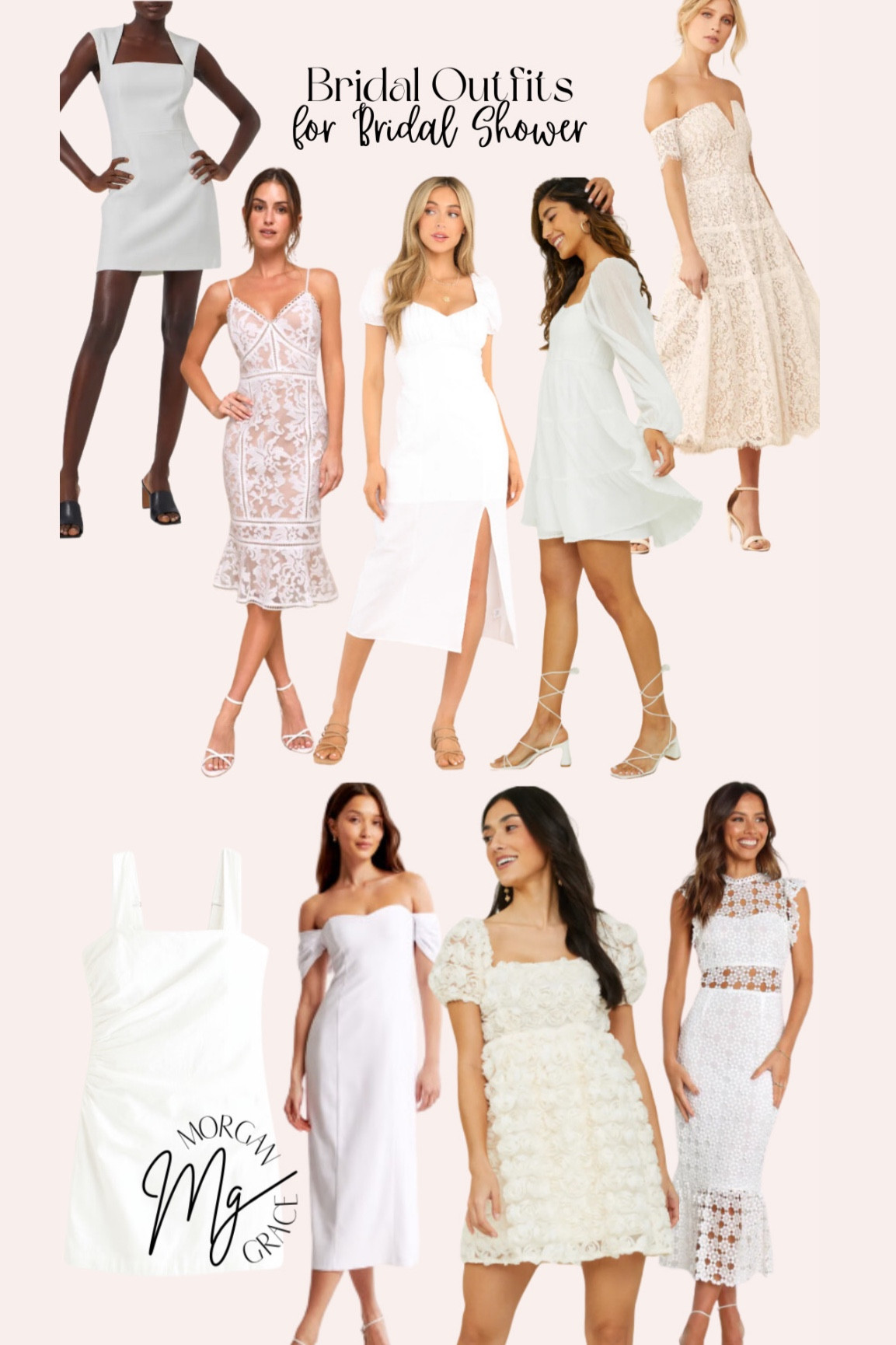 Bridal Shower Dresses. 

white dresses. bridal shower dress. wedding shower dress. midi dress. mini dress. white dress. summer dress. spring dress  

#LTKfindsunder100 #LTKSpringSale #LTKwedding