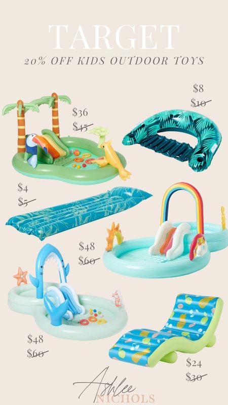 Target has 20% off kids outdoor toys! If you’re looking for some kids water toys these are on sale!

Target, kids outdoor play, Target finds, Target kids finds, Target outdoor finds

#LTKfindsunder100 #LTKsalealert #LTKSeasonal