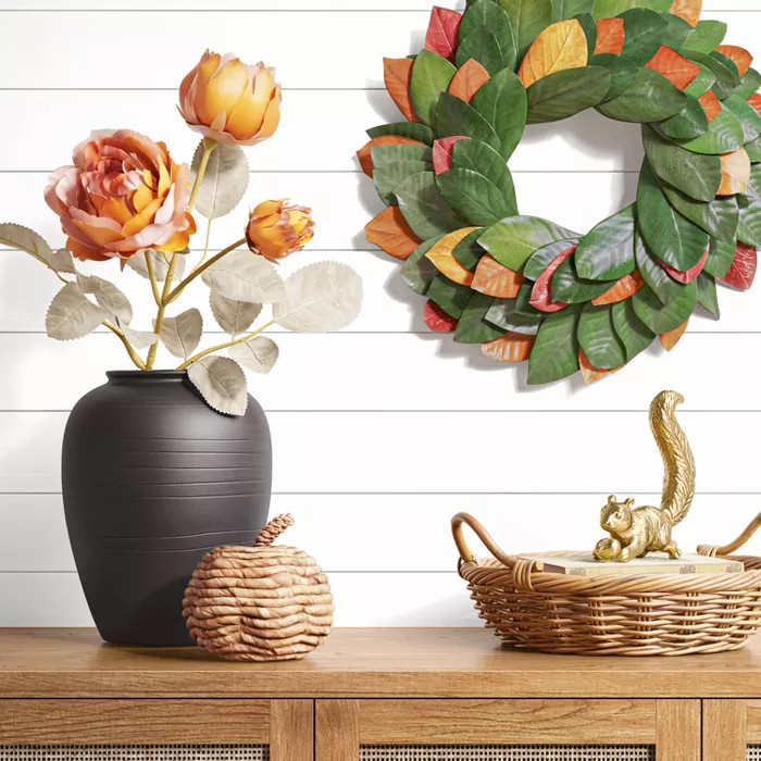 Medium Dark Woven Pumpkin - Threshold™ | Target