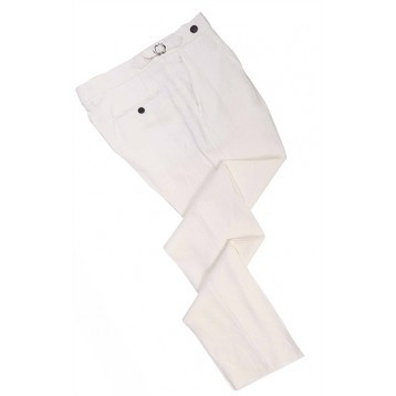 Off White Linen - High Rise Linen Trousers | SPIER & MACKAY | SPIER & MACKAY