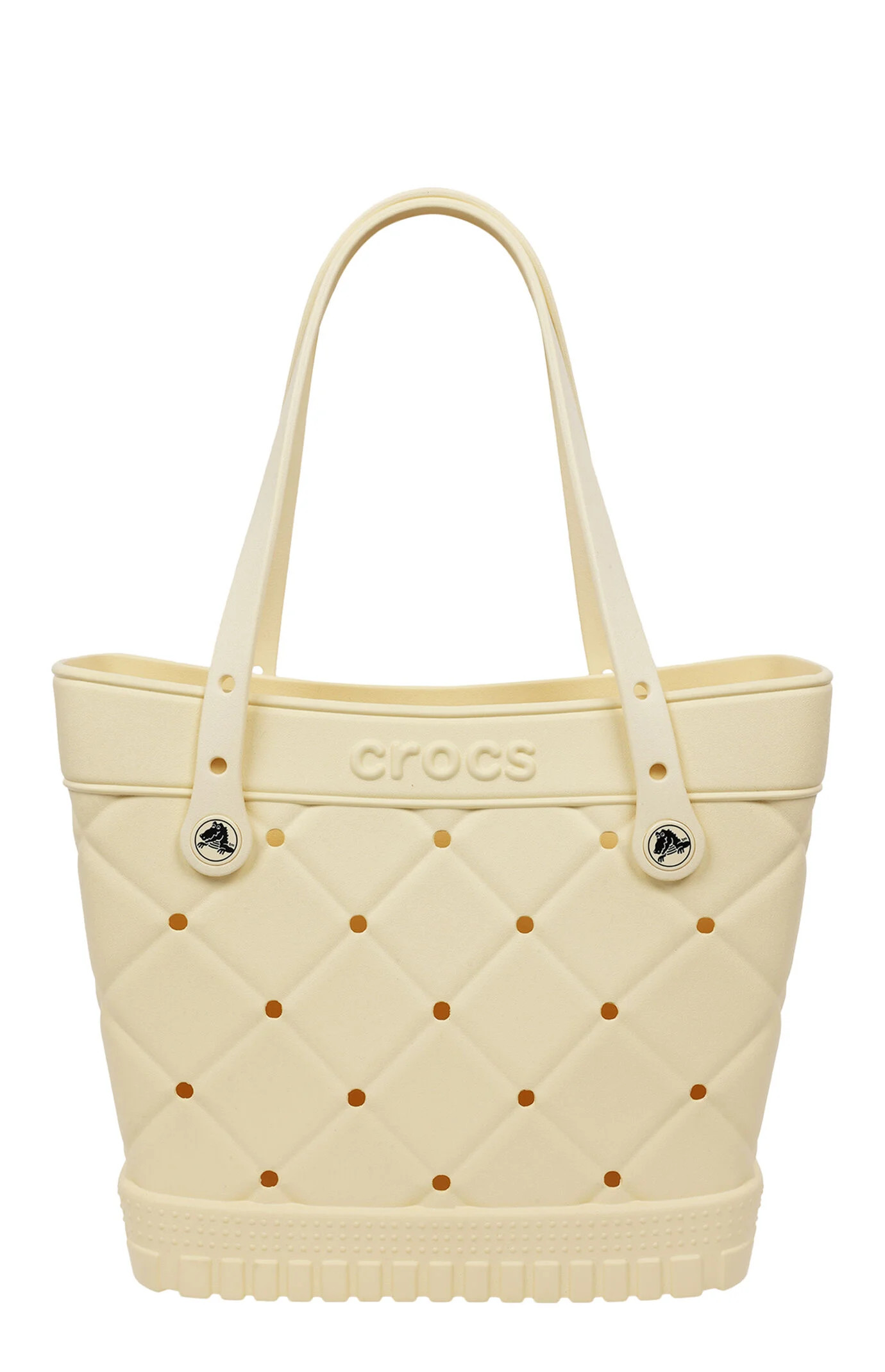 Crocs Women's Yellow Medium Quilted Tote Bag | PacSun