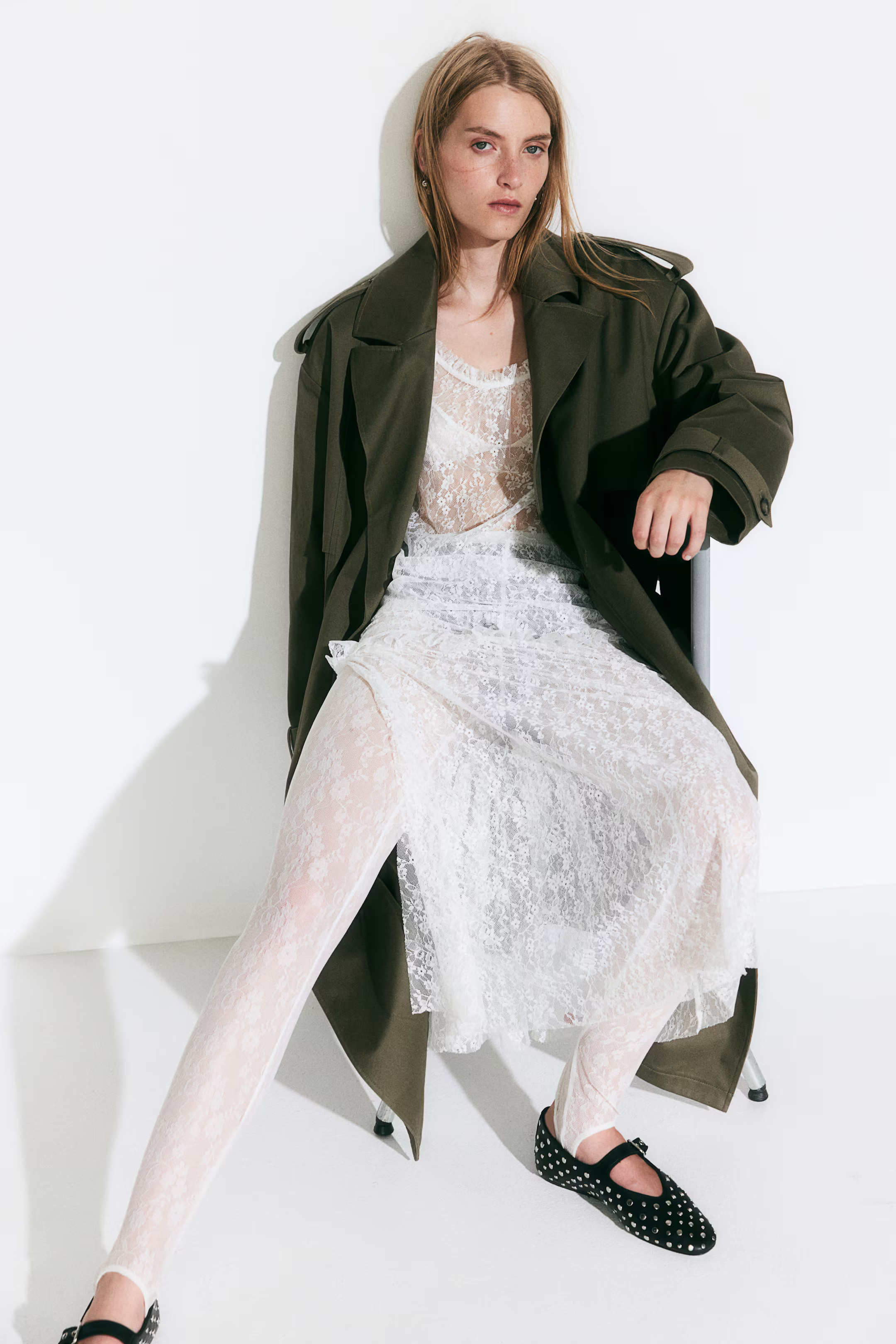 Spitzenleggings mit FußstegNicht in den Favoriten gespeichert39,99 €Farbe:CremefarbenGröße w... | H&M (DE, AT, CH, NL, FI)