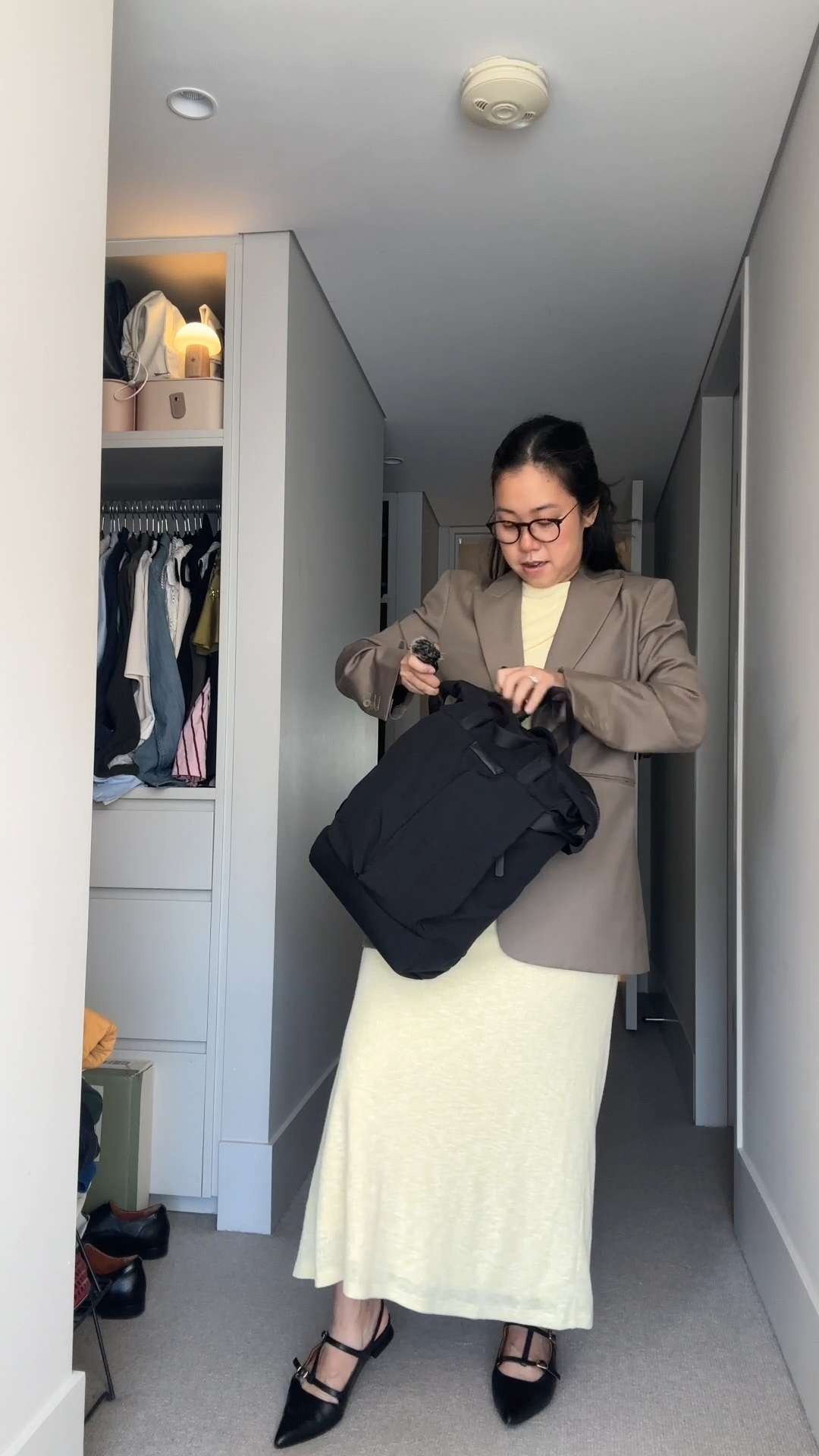 Wearing a size 8 in my pastel yellow dress (linked in two places for you just in case), my flats are not longer available but I've linked similar ones from Bared Footwear that are just as comfortable, my taupe blazer is a few years old and I've linked some similar options for you. Bags also linked  

 #LTKaustralia #LTKworkwear #LTKpetite