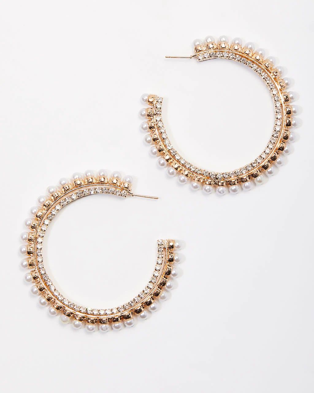 Tila Pearl Hoop Earrings | VICI Collection