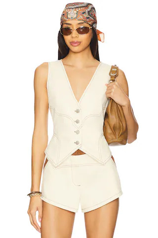 BY.DYLN x REVOLVE Donella Vest in Cream from Revolve.com | Revolve Clothing (Global)