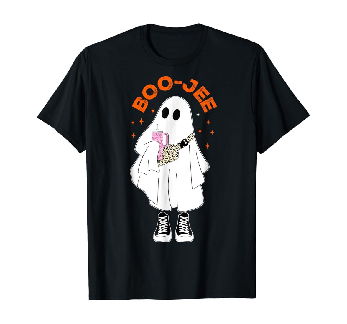 Boo Jee Boujee Funny Halloween Cute Boo Ghost Spooky Costume T-Shirt | Amazon (US)