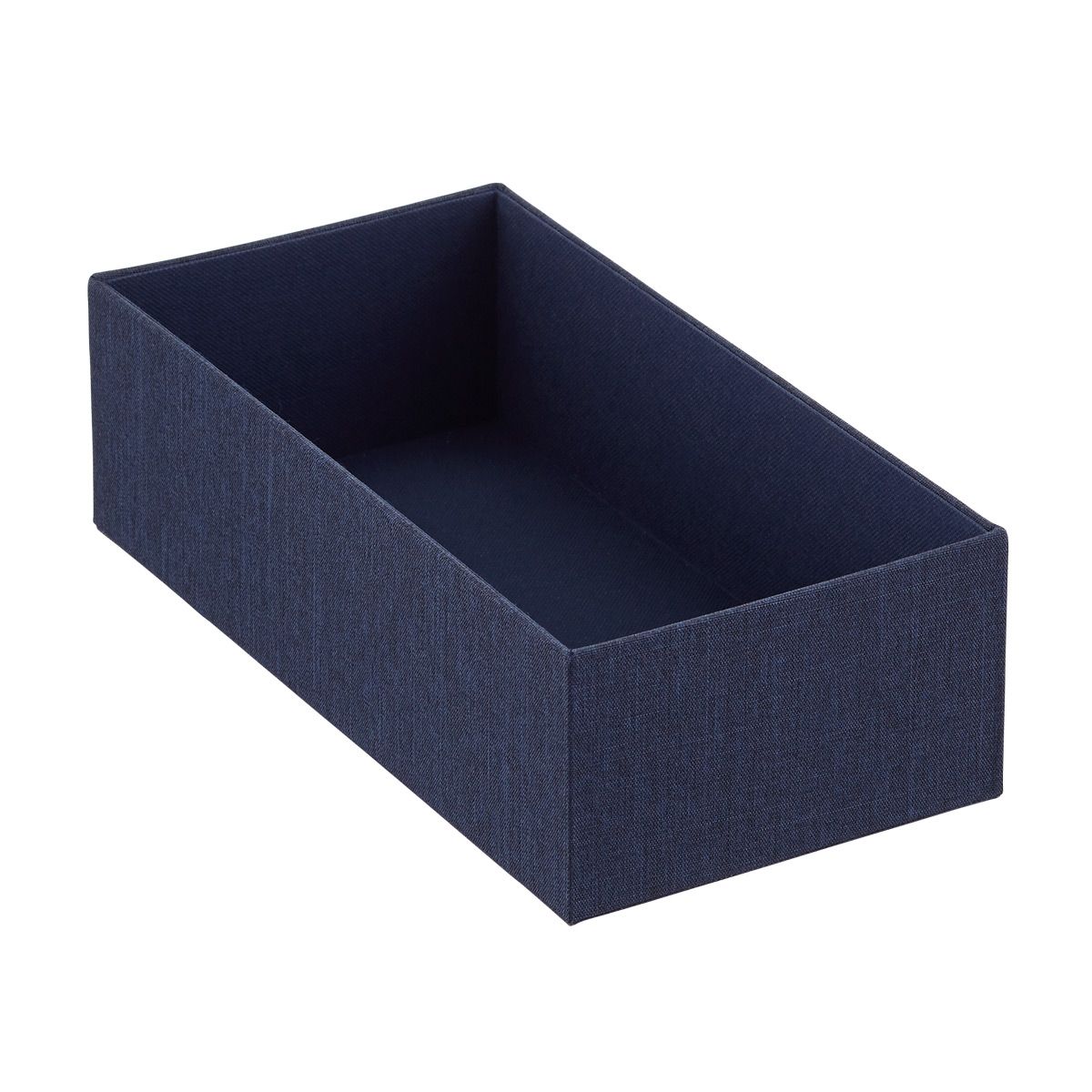 Cambridge Narrow Open Drawer Organizer Navy | The Container Store