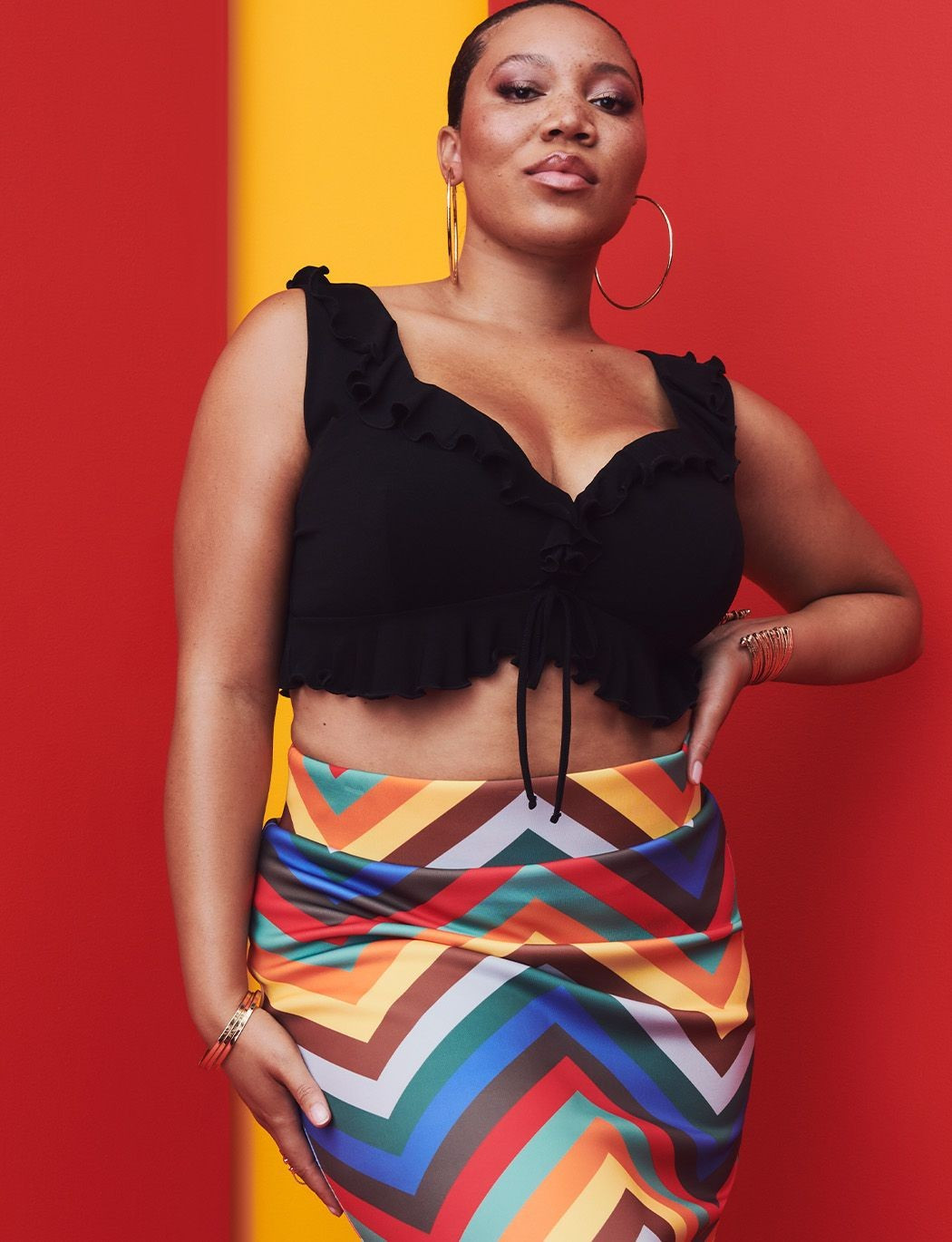 Ruffle Bralette Top | Women's Plus Size Tops | ELOQUII | Eloquii