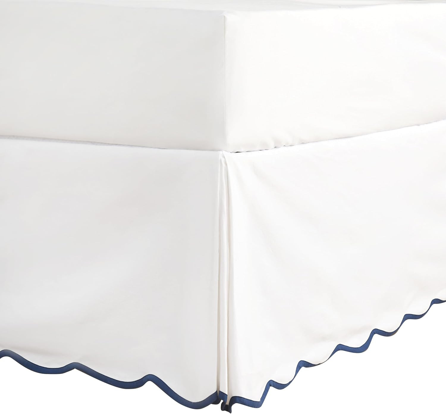 Chic 14'' King BedSkirts Scallop Edge Pleated Dust Ruffle | Amazon (US)