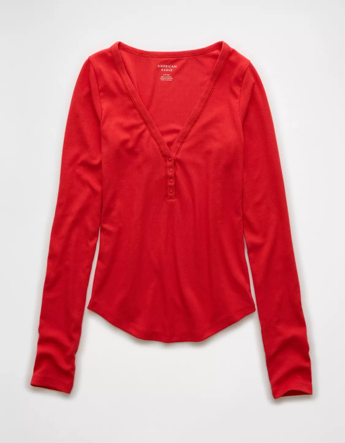 AE Long-Sleeve Henley T-Shirt | American Eagle Outfitters (US & CA)