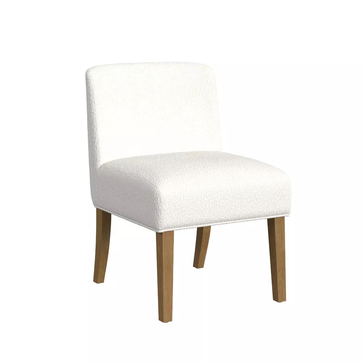 Upholstered Dining Chair Cream Boucle - HomePop | Target