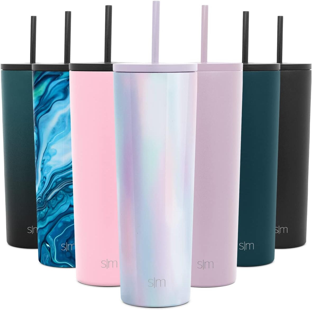 Simple Modern Insulated Tumbler with Straw Lid and Flip Lid | Travel Coffee Mug Reusable Cup | Gi... | Amazon (US)