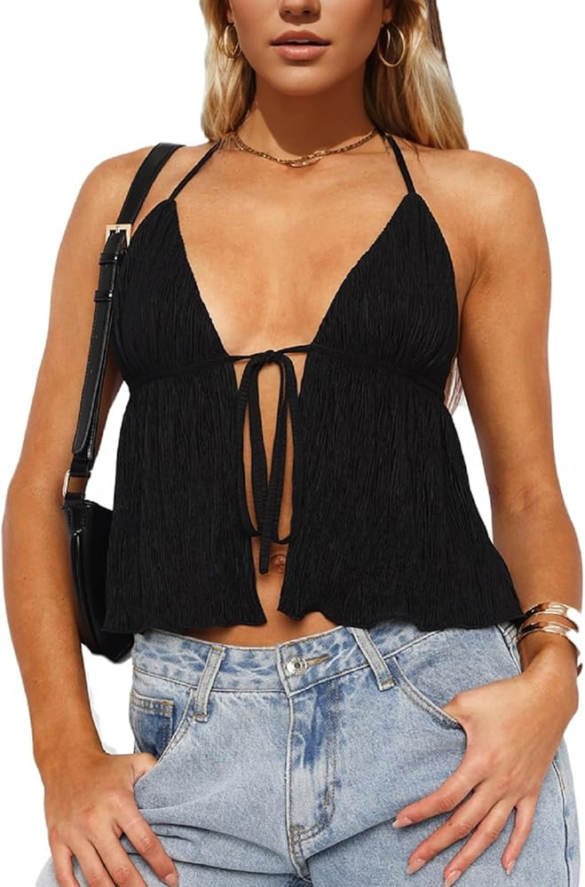 Crop Tops Cami Shirt | Amazon (US)