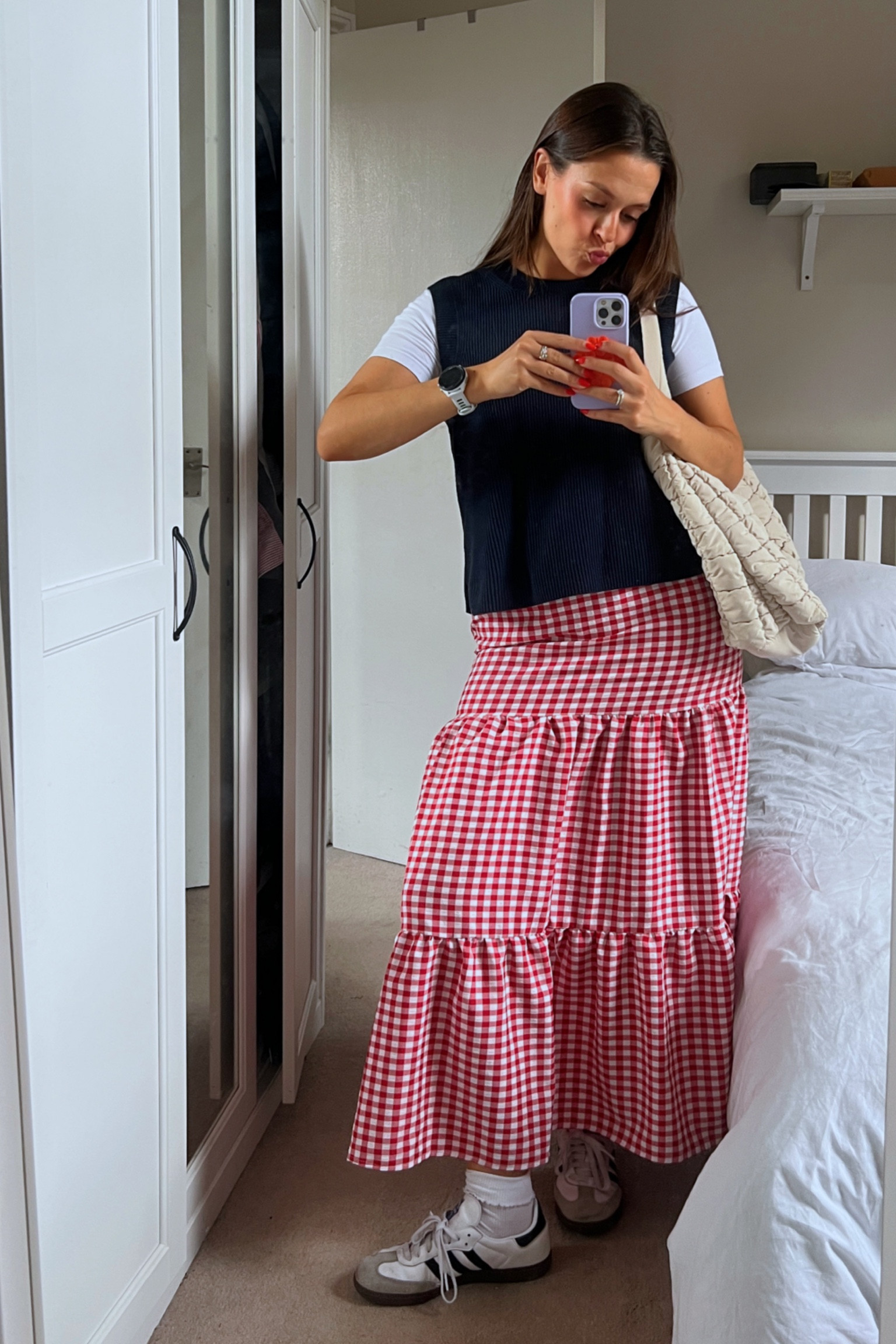 sunday market mooch🍓🧺

gingham skirt, sweater vest, tote bag, weekend outfit

#LTKautumn #LTKuk #LTKstyletip