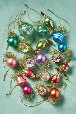 Vintage Glass Ornaments, Set of 20 | Anthropologie (US)