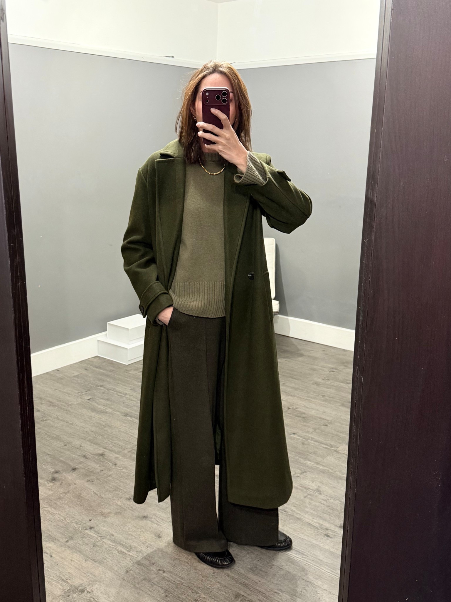 Tonal layering in my favourite shades. All one colour is a great way to feel put together and the depth of the greens adds interest to stop it feeling boring.
I’m in a L coat and medium trousers x

#LTKwinter #LTKuk #LTKstyletip