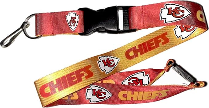 Aminco NFL Kansas City Chiefs Reversible Lanyard, Team Colors, one Size (NFL-LN-162-07) | Amazon (US)