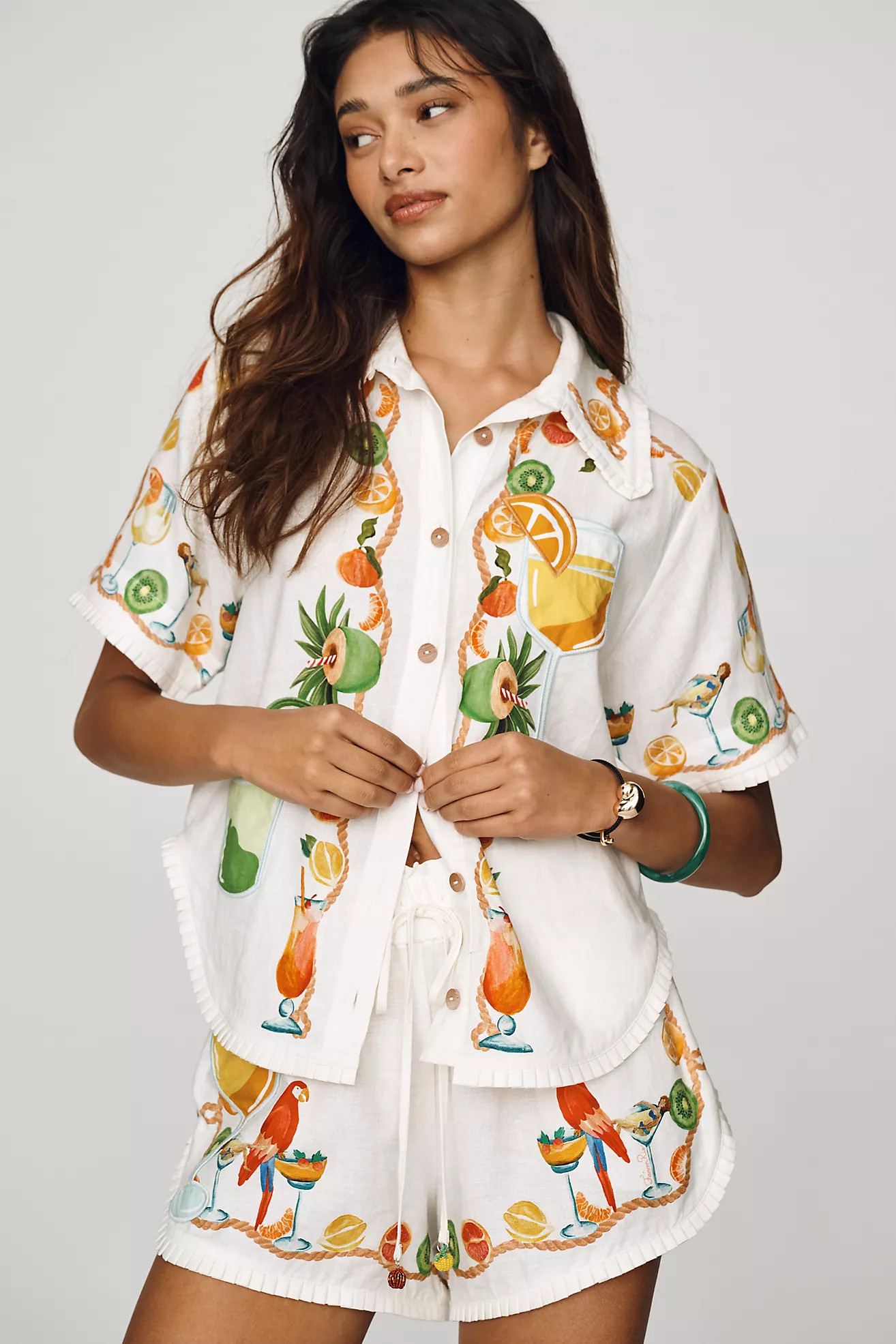Farm Rio Biricutio Scarf Shorts | Anthropologie (US)