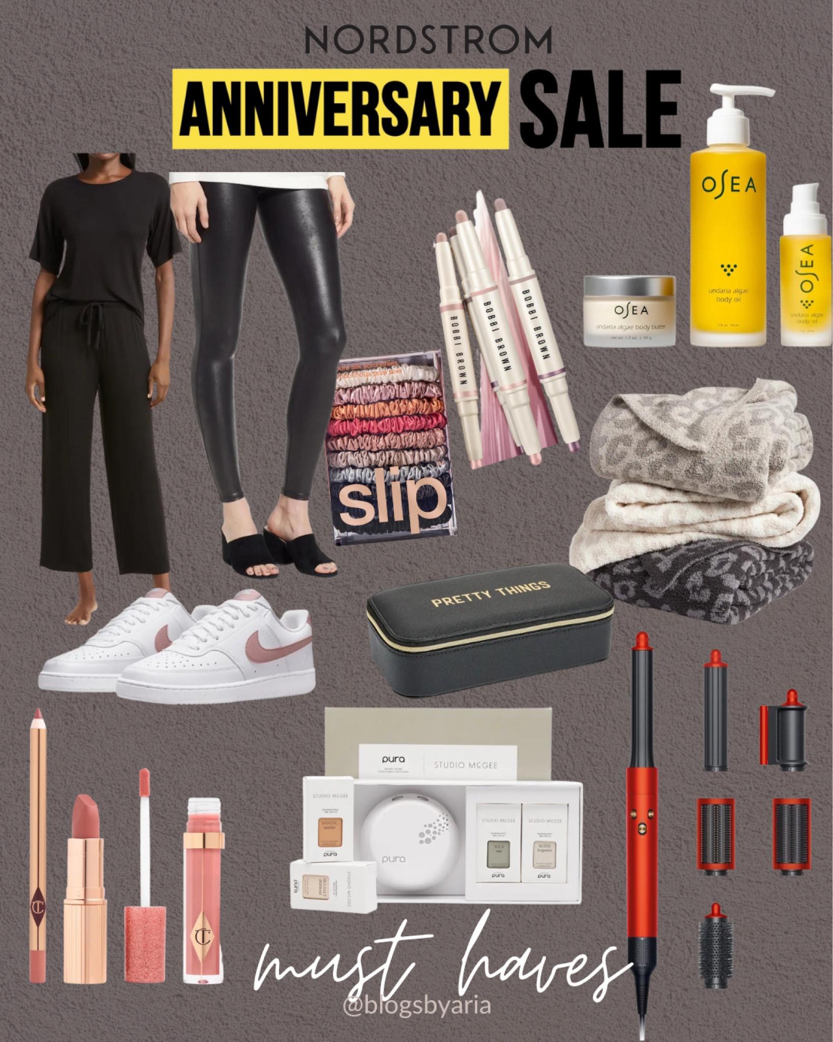 Nordstrom anniversary sale must haves!! Cozy pajamas, spanks, fold leggings, Pura, Charlotte, Tilbury, Dyson air wrap, Barefoot Dreams #ltkhome

#LTKstyletip #LTKbeauty #LTKxNSale