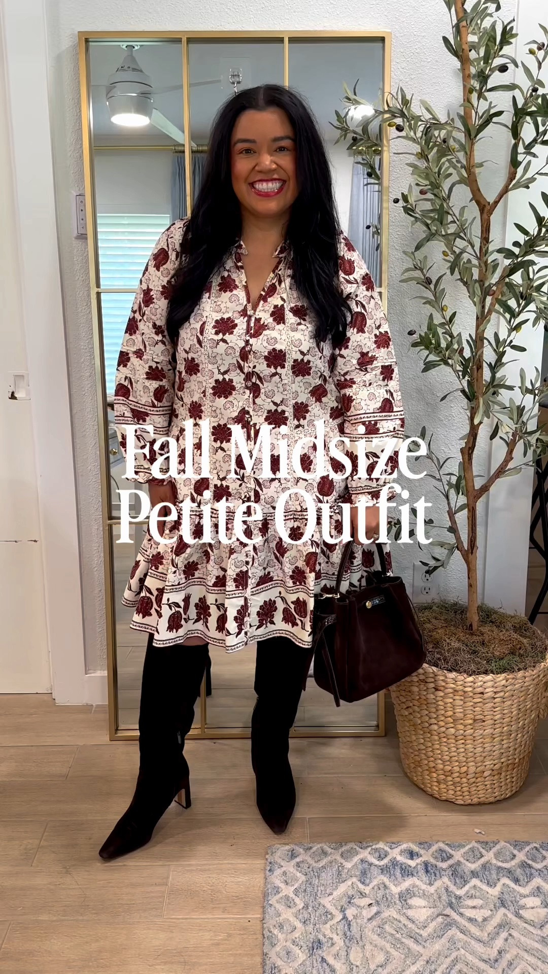 It’s the newest label from Walmart called Scenario and this dress print is right up my alley! ’m wearing L and you can see how easily it is to wear and how its styled. I can’t wait to wear it more this fall season! 

My boots are from @samedelman and are a repeat from last year! I love that they are offered in regular, wide, and extra wide calf. I have the wide calf. 

My purse is from Tory Burch and was my fall handbag purchase last year and it’s going to be a favorite this fall season as well!

Fall looks, fall outfits, fall wardrobe staple, fall dress, fall shoes, fall handbag, Walmart style, Walmart fashion, Walmart looks, Walmart dress, Smiles and Pearls

#LTKOver40 #LTKMidsize #LTKWorkwear
