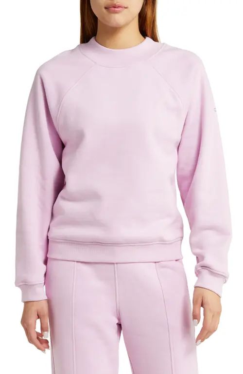 Alo Heavyweight Offline Cotton Blend Sweatshirt in Sugarplum Pink at Nordstrom, Size Medium | Nordstrom