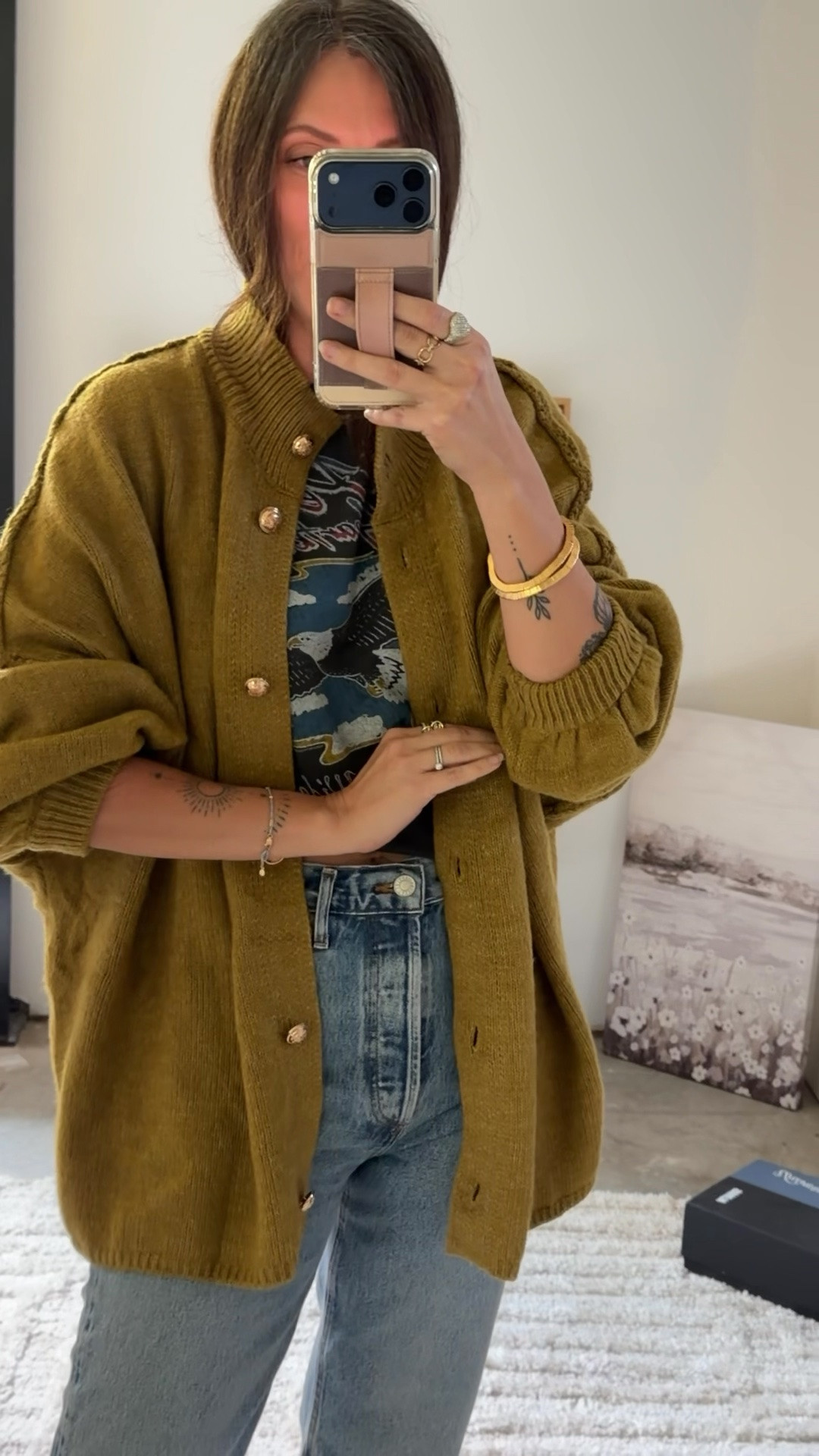 Wearing the small tee, 27” tall jeans and small cardigan 


Emmer | emmer jeans | Agolde | 90s jeans @Revolve

#LTKSeasonal #LTKOver40 #LTKSaleAlert
