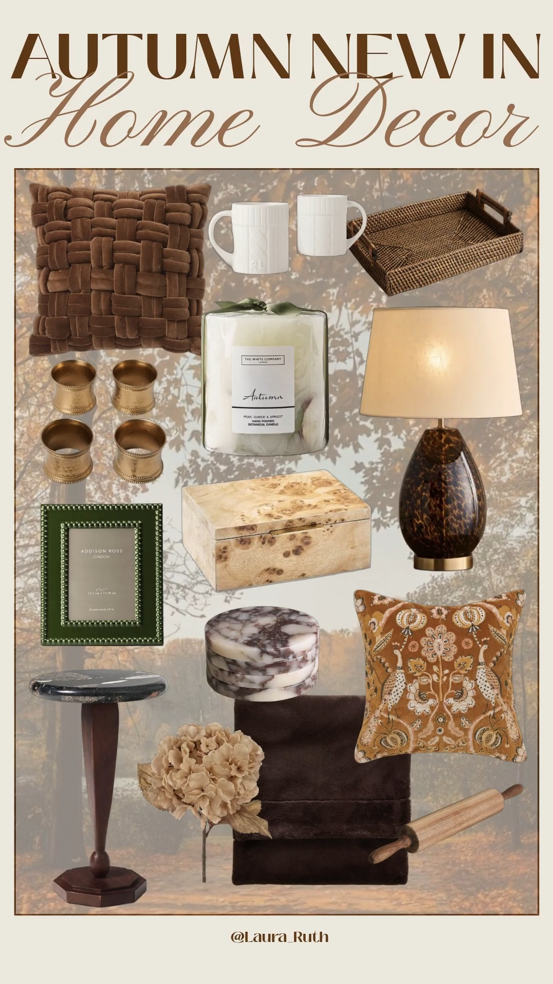Autumn home edit 🍂 Bringing in warm textures, rich chocolate tones, natural woods & timeless details for a cosy seasonal refresh. So many pieces here that can carry you beautifully from Autumn through to Winter. 🤎 Fall decor, autumn decor 

 #LTKuk #LTKautumn #LTKhome