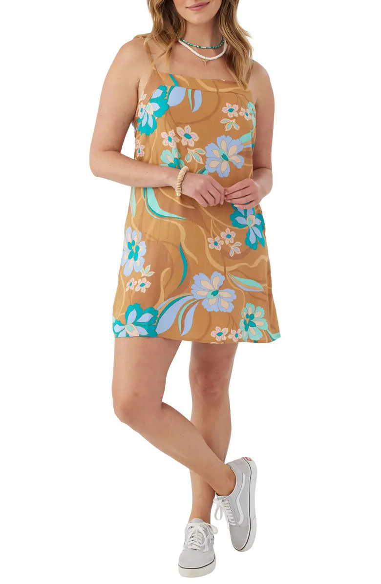 Myles Floral Print Cotton Slipdress | Nordstrom