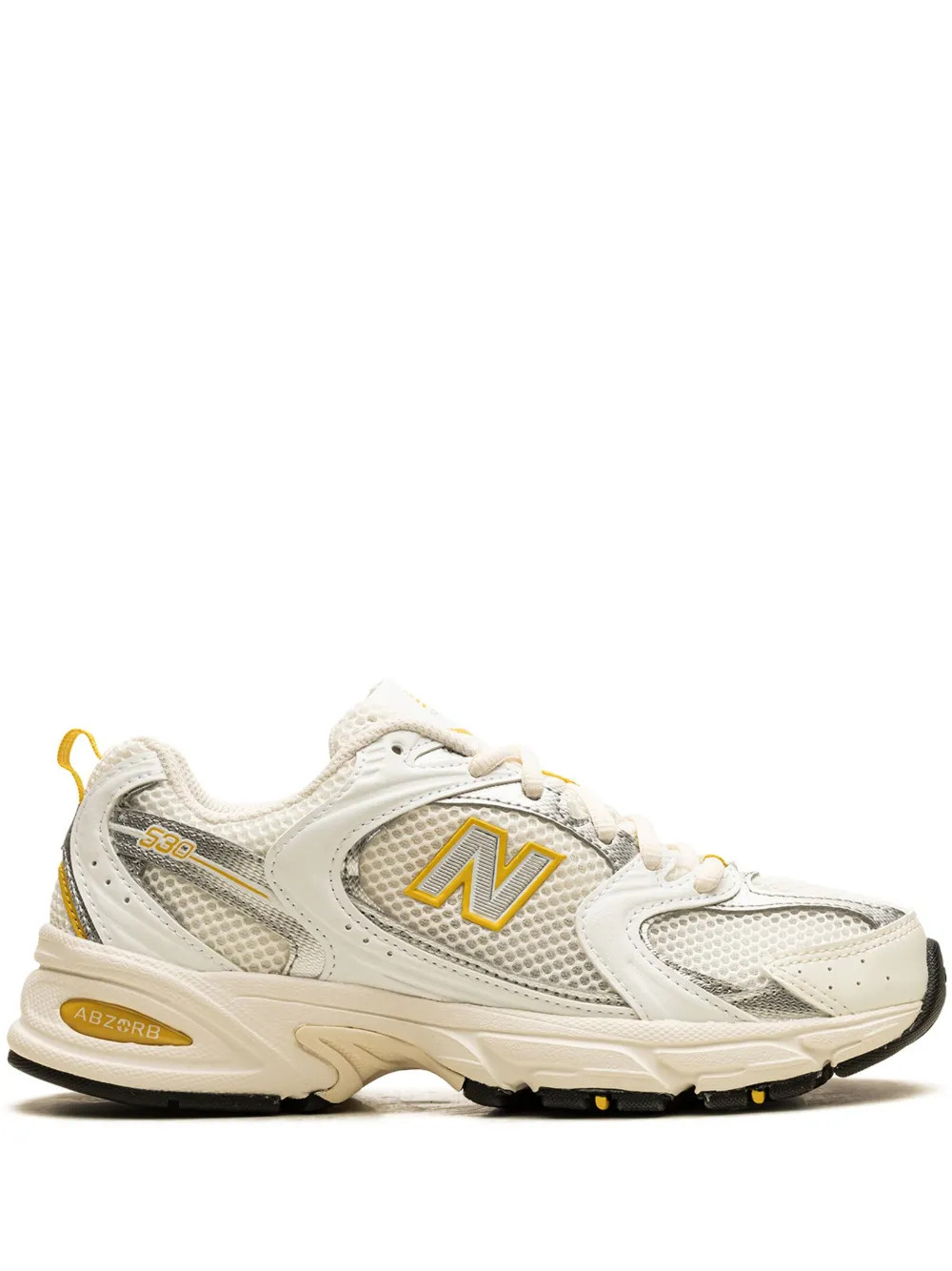 New Balance 530 "Sea Salt/White/Ginger Lemon/Silver Metallic" Sneakers | White | FARFETCH | Farfetch Global