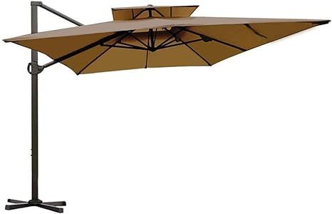 Abba Patio 9 x 12 ft Rectangular Patio Offset Hanging Umbrella Double Top Cantilever Umbrella wit... | Amazon (US)