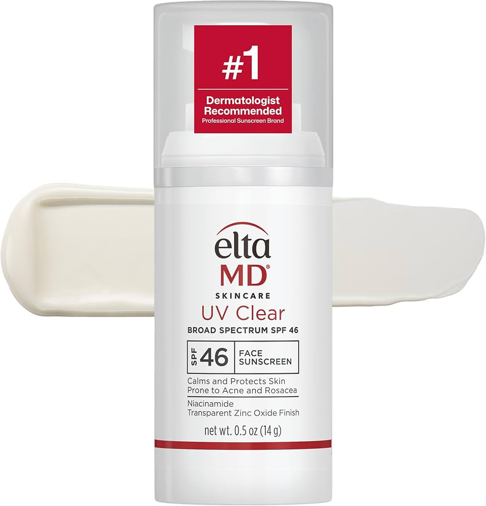 EltaMD UV Clear Face Sunscreen, Oil Free Sunscreen for Sensitive Skin with Zinc Oxide, Dermatolog... | Amazon (US)