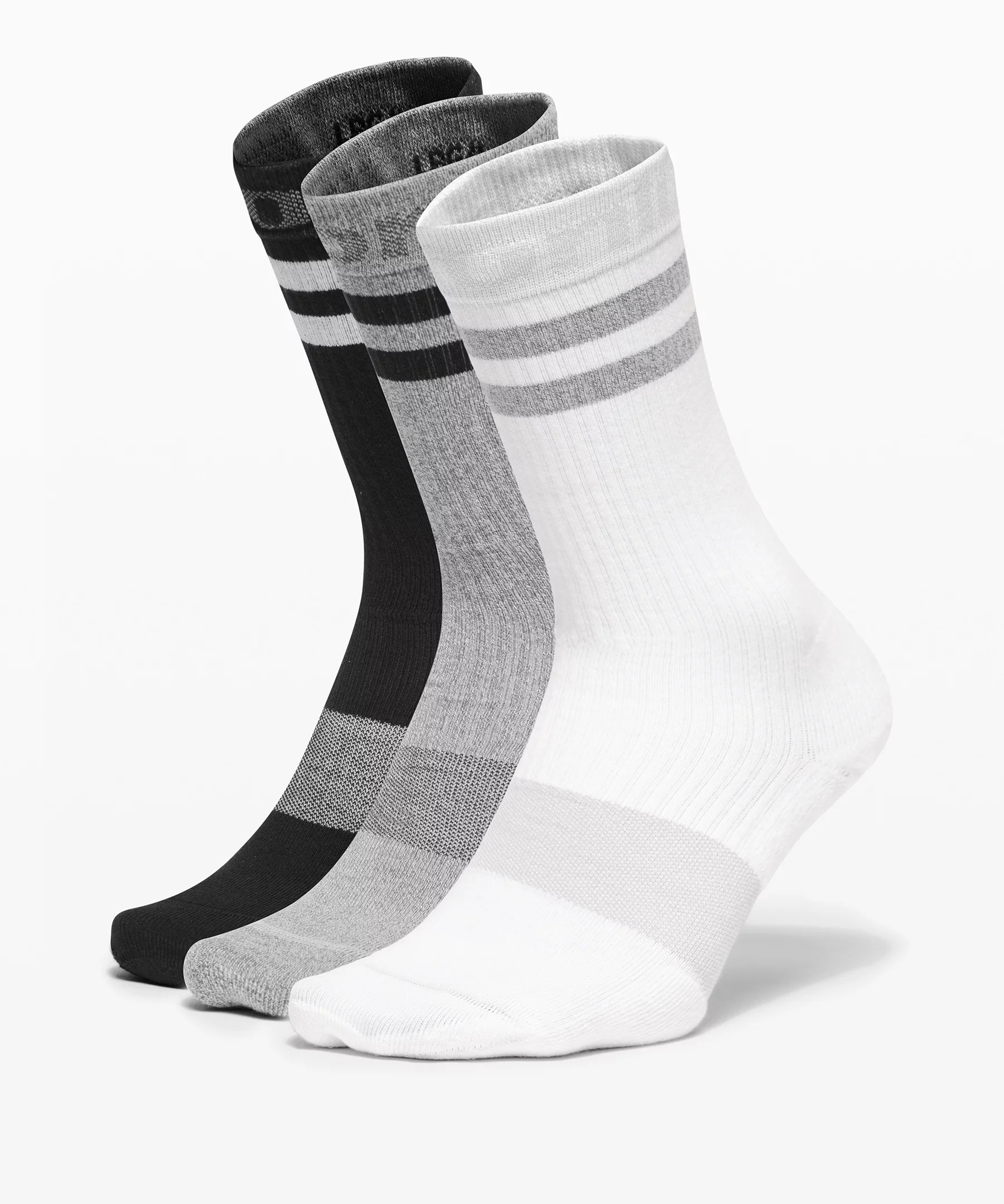 Daily Stride Crew Sock Sport Stripe 3 Pack Box Set | Lululemon (US)