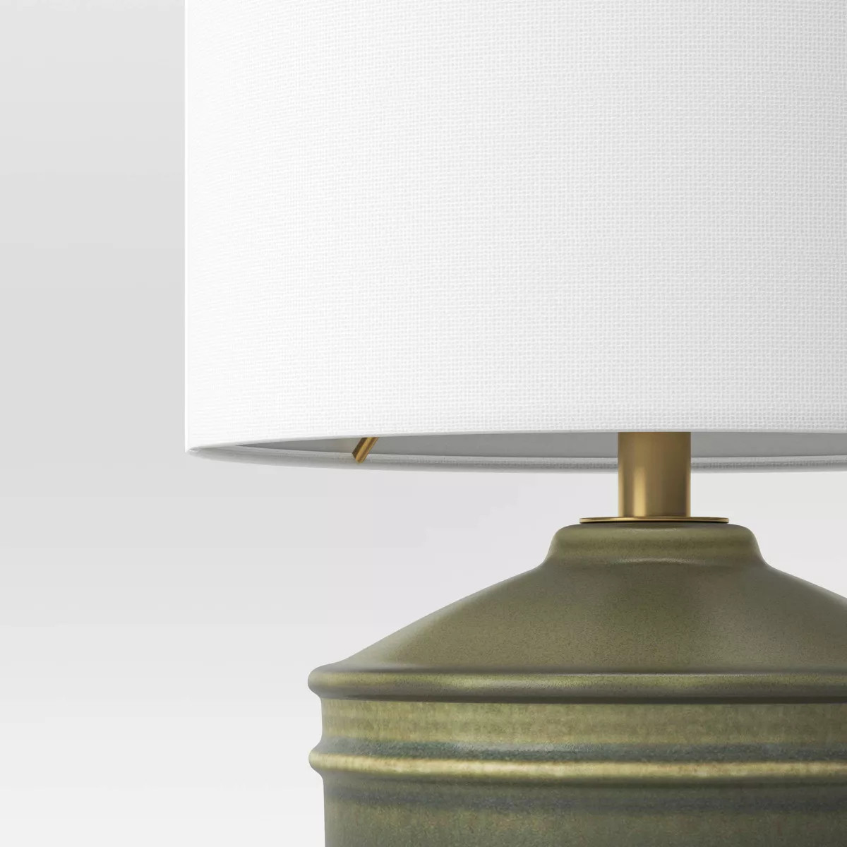 Mini Ceramic Table Lamp Wreath Green - Threshold™ | Target