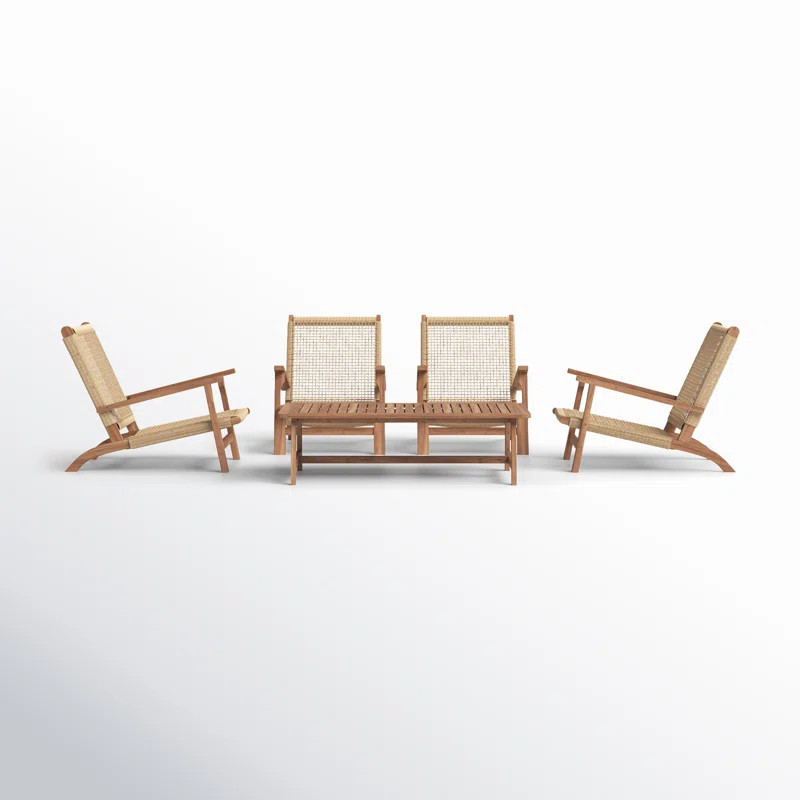 Kismet Acacia 4 - Person Patio Conversation Set | Wayfair North America