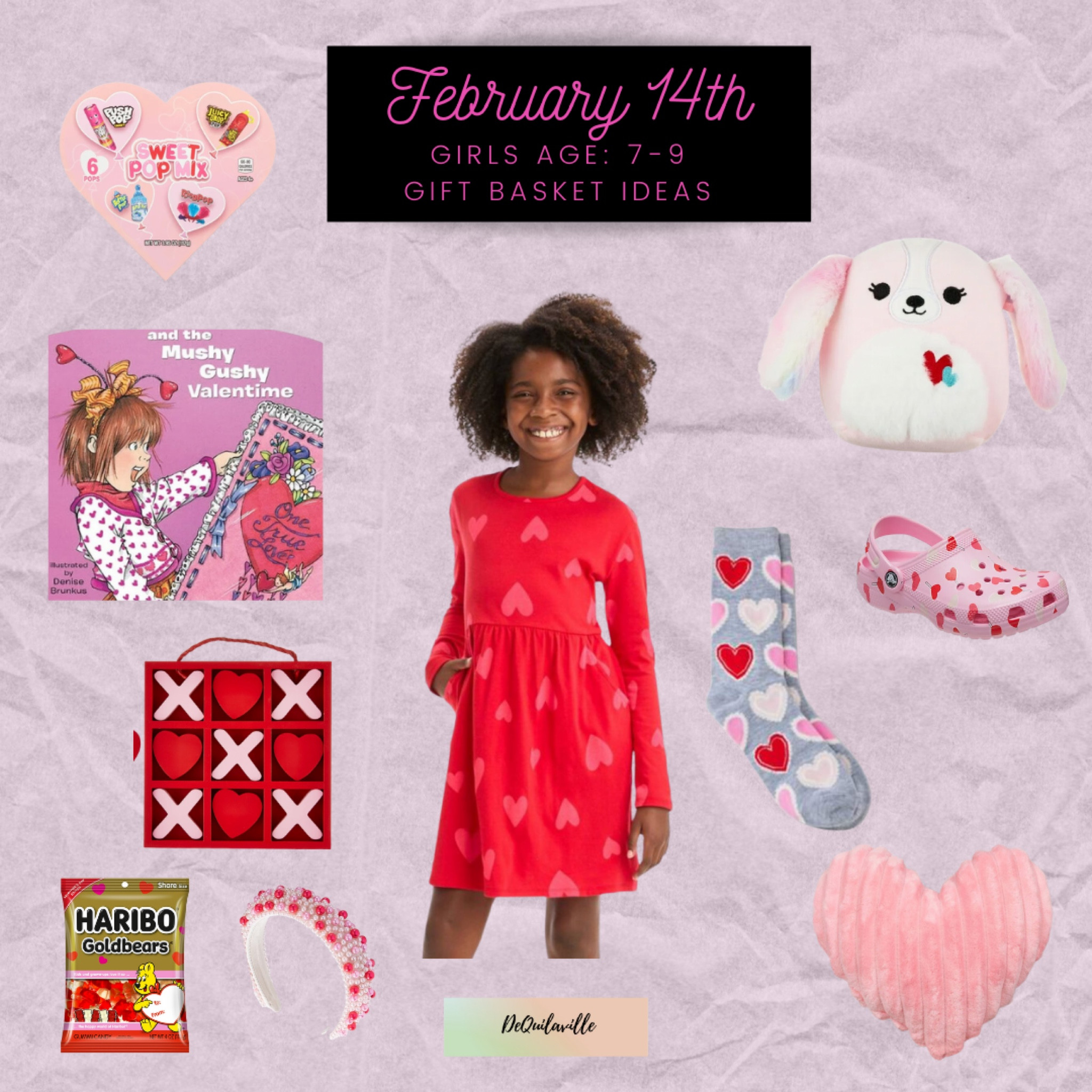 Girls Valentine’s Day gift basket / stocking stuffers for ages 7 to 9 years old.

#LTKGiftGuide #LTKSeasonal #LTKkids