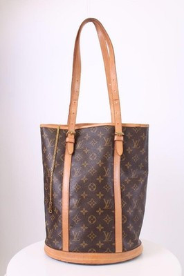 Louis Vuitton Tote Bag bucket GM Handbag Brown Monogram | eBay UK