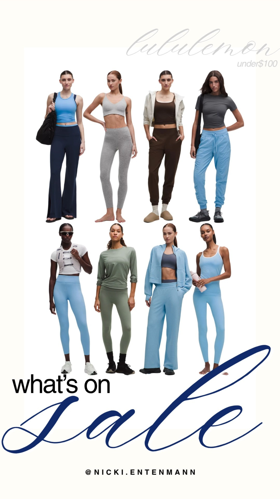 Discover premium activewear and loungewear picks from Lululemon all under $100. The collection features ribbed flare pants, fitted cropped tanks, high-waisted leggings, cozy joggers, and zip-up hoodies in soft pastels and rich autumn tones like sky blue, olive, grey, and espresso brown. These polished athleisure staples are perfect for elevating your workout wardrobe or effortless weekend layering.

#lululemon #lululemonfinds #whatsonsale #activewear #athleisure #fallfashion #preppycasual #everydaystyle 

 #LTKfitnessgoals #LTKActive #LTKSaleAlert