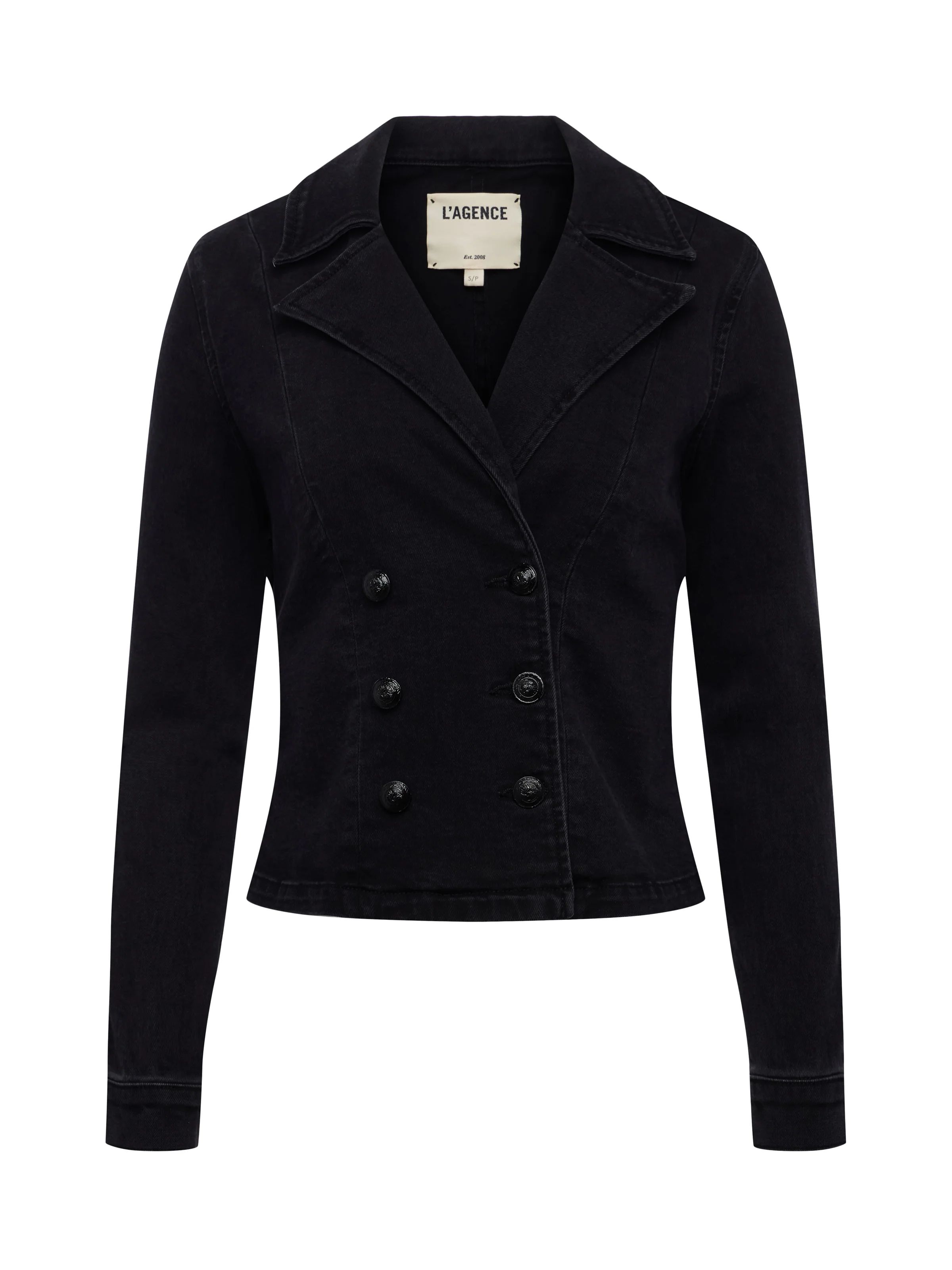 L'AGENCE Admiral Jacket In Washed Black | L'Agence