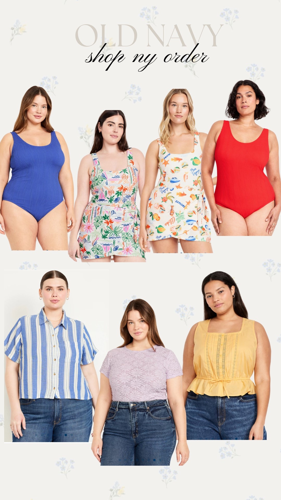 Shop my recent old navy order! Swim + spring tops.

Ordered a 4x in swim, and 3x in tops! 

#LTKStyleTip #LTKWatchNow #LTKPlusSize
